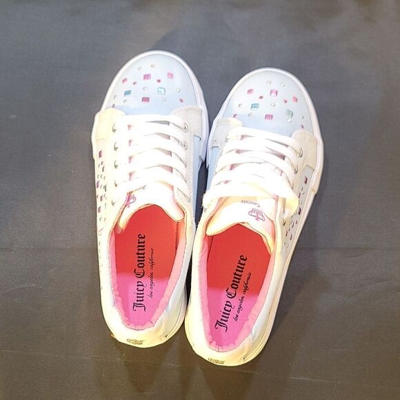 BRAND NEW JUICY COUTURE GIRLS WALKING  LACE-UP SNEAKERS G1 - Picture 7 of 16